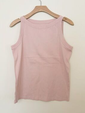LOFT Perfect Tank Top Womens Size Large Blush Pink Halter Classic Casual Basics